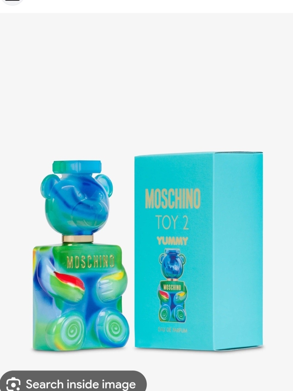 Moschino Toy 2 Yummy Bear Bottle in Blue, Green and Teal